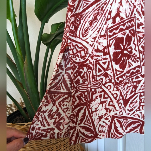 Vintage Hilo Hattie Hawaiian Original Hibiscus Textured Midi Dress - Picture 10 of 11